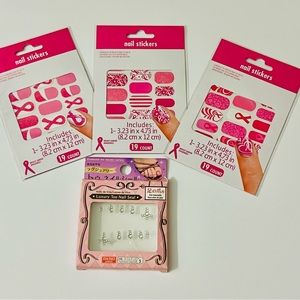 *NEW  Breast Cancer Awareness Nail Decals & Accessories